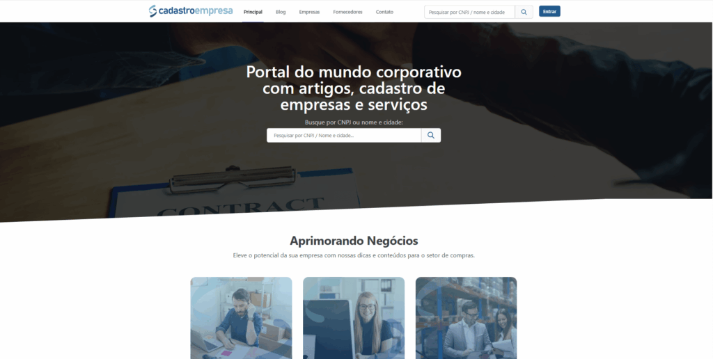 home cadastro empresa